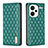 Leather Case Stands Flip Cover Holder B19F for Xiaomi Redmi Note 13 Pro+ Plus 5G Green