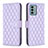 Leather Case Stands Flip Cover Holder B20F for Nokia G22 Purple