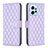 Leather Case Stands Flip Cover Holder B20F for Xiaomi Redmi Note 12 4G Purple