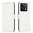 Leather Case Stands Flip Cover Holder B20F for Xiaomi Redmi Note 13 5G White