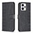 Leather Case Stands Flip Cover Holder B21F for Motorola Moto G13 Black