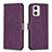 Leather Case Stands Flip Cover Holder B21F for Motorola Moto G73 5G