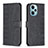 Leather Case Stands Flip Cover Holder B21F for Xiaomi Poco F5 5G Black