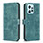 Leather Case Stands Flip Cover Holder B21F for Xiaomi Redmi Note 12 4G Green