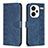 Leather Case Stands Flip Cover Holder B21F for Xiaomi Redmi Note 13 Pro+ Plus 5G Blue