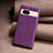 Leather Case Stands Flip Cover Holder B22F for Google Pixel 8a 5G Purple