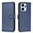 Leather Case Stands Flip Cover Holder B22F for Huawei Honor X7a