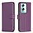 Leather Case Stands Flip Cover Holder B22F for Oppo A2 5G Purple