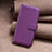 Leather Case Stands Flip Cover Holder B22F for Xiaomi Redmi Note 12 4G Purple