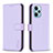 Leather Case Stands Flip Cover Holder B22F for Xiaomi Redmi Note 12 Turbo 5G Clove Purple