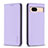 Leather Case Stands Flip Cover Holder B23F for Google Pixel 8a 5G Clove Purple