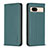 Leather Case Stands Flip Cover Holder B23F for Google Pixel 8a 5G Green