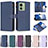 Leather Case Stands Flip Cover Holder B23F for Motorola Moto Edge (2023) 5G