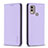 Leather Case Stands Flip Cover Holder B23F for Nokia C22 Clove Purple