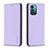 Leather Case Stands Flip Cover Holder B23F for Nokia G11 Clove Purple