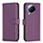 Leather Case Stands Flip Cover Holder B23F for Xiaomi Civi 3 5G Purple