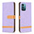 Leather Case Stands Flip Cover Holder B24F for Nokia G11 Clove Purple