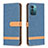 Leather Case Stands Flip Cover Holder B24F for Nokia G11 Sky Blue