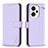 Leather Case Stands Flip Cover Holder B24F for Xiaomi Redmi Note 13 Pro+ Plus 5G Clove Purple