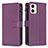 Leather Case Stands Flip Cover Holder B25F for Motorola Moto G73 5G