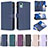 Leather Case Stands Flip Cover Holder B26F for Nokia C12