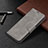 Leather Case Stands Flip Cover Holder BF1 for Xiaomi Redmi Note 10 Pro Max Gray