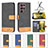 Leather Case Stands Flip Cover Holder BF2 for Samsung Galaxy S22 Ultra 5G