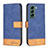 Leather Case Stands Flip Cover Holder BF2 for Samsung Galaxy S24 Plus 5G