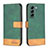 Leather Case Stands Flip Cover Holder BF2 for Samsung Galaxy S24 Plus 5G