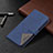 Leather Case Stands Flip Cover Holder BF2 for Xiaomi Redmi Note 10 Pro 4G Blue