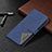 Leather Case Stands Flip Cover Holder BF2 for Xiaomi Redmi Note 10 Pro Max Blue