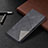 Leather Case Stands Flip Cover Holder BF5 for Xiaomi Redmi Note 10 Pro 4G Black