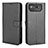 Leather Case Stands Flip Cover Holder BY1 for Asus ROG Phone 6 Black