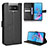 Leather Case Stands Flip Cover Holder BY1 for Asus ZenFone 8 Flip ZS672KS Black