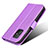 Leather Case Stands Flip Cover Holder BY1 for Asus ZenFone 8 Mini Purple