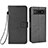 Leather Case Stands Flip Cover Holder BY1 for Google Pixel 6a 5G Black