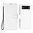 Leather Case Stands Flip Cover Holder BY1 for Google Pixel 6a 5G White