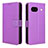 Leather Case Stands Flip Cover Holder BY1 for Google Pixel 8a 5G Purple