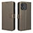 Leather Case Stands Flip Cover Holder BY1 for Huawei Honor X5