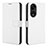 Leather Case Stands Flip Cover Holder BY1 for Huawei Honor X5 Plus White