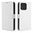 Leather Case Stands Flip Cover Holder BY1 for Huawei Honor X5 White