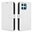 Leather Case Stands Flip Cover Holder BY1 for Huawei Honor X6 White