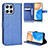 Leather Case Stands Flip Cover Holder BY1 for Huawei Honor X8 4G Blue