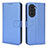 Leather Case Stands Flip Cover Holder BY1 for Huawei Nova 10 Blue