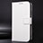 Leather Case Stands Flip Cover Holder BY1 for Motorola Moto E7 Power White