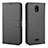 Leather Case Stands Flip Cover Holder BY1 for Nokia C100 Black