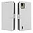 Leather Case Stands Flip Cover Holder BY1 for Nokia C110 White