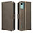 Leather Case Stands Flip Cover Holder BY1 for Nokia C12 Plus