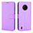 Leather Case Stands Flip Cover Holder BY1 for Nokia C200 Purple