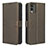 Leather Case Stands Flip Cover Holder BY1 for Nokia C210